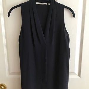 Navy sleeveless top